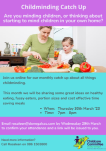 Childminding Event 30th March 23 1