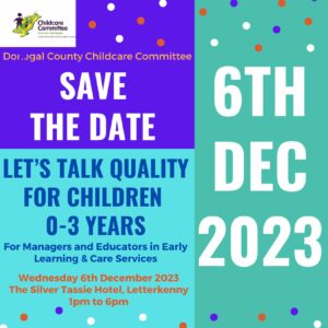 Save the Date Lets Talk Quality for Children 0 3ears 1 1